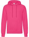 Heren Hoodie Classic Fruit of the Loom Fuchsia